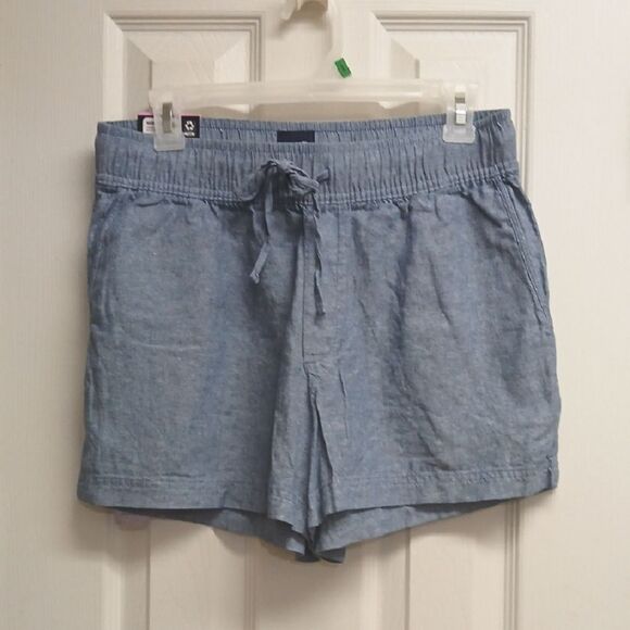GAP LINEN PULL ONWomen's Blue Shorts. Size S NWT - Picture 1 of 11